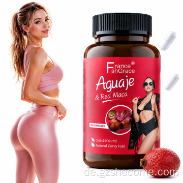 Shecome Maca-Ergänzung Aguaje Rote Maca-Kapseln